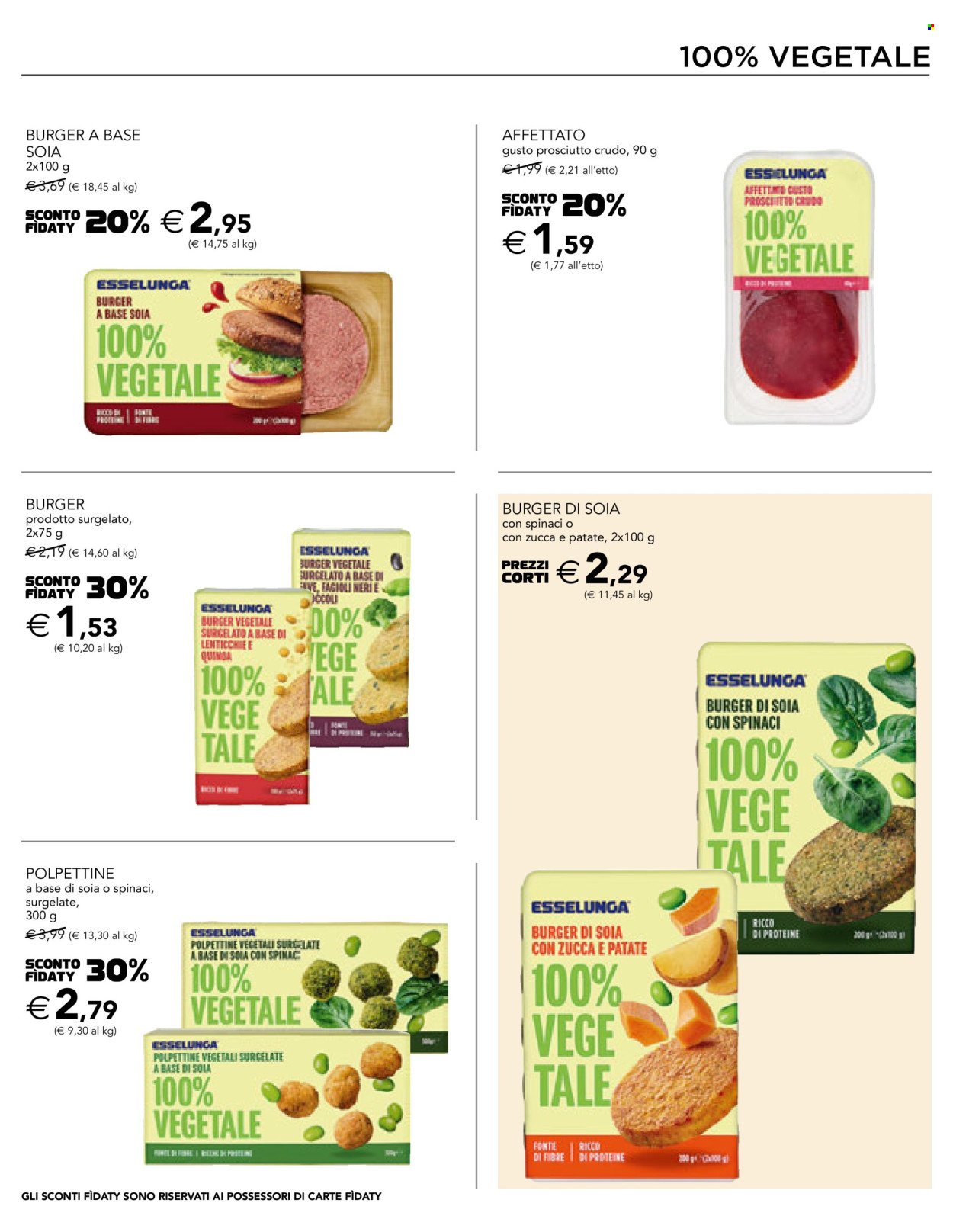 Volantino ESSELUNGA - 100% Vegetale