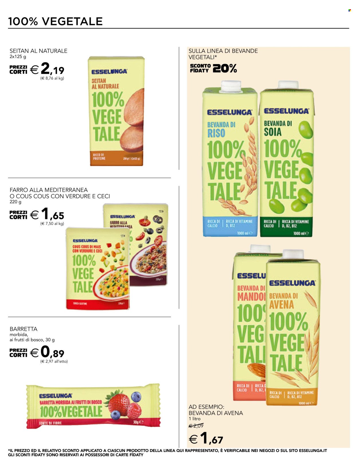 Volantino ESSELUNGA - 100% Vegetale