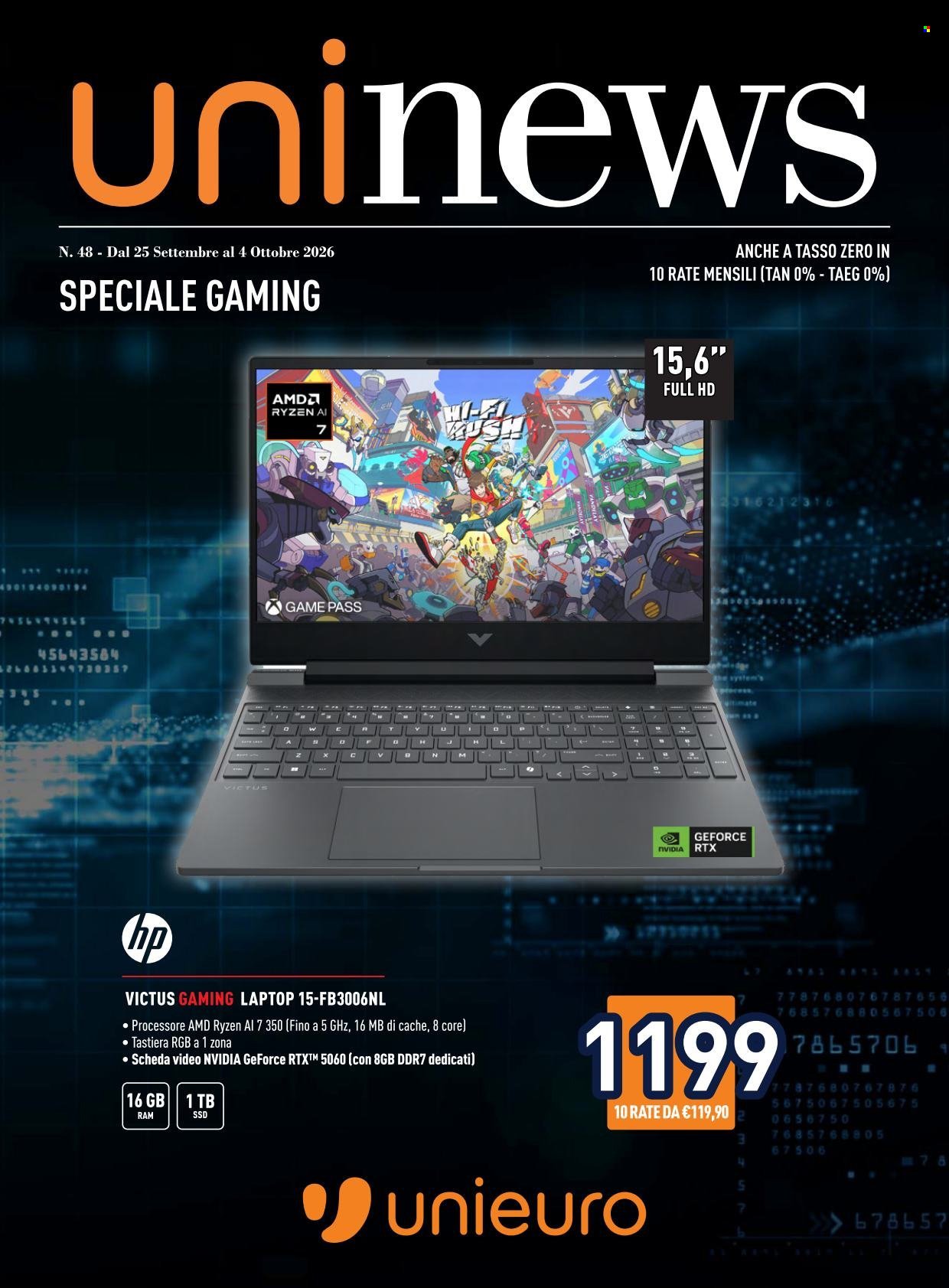 Volantino UNIEURO - Speciale Gaming