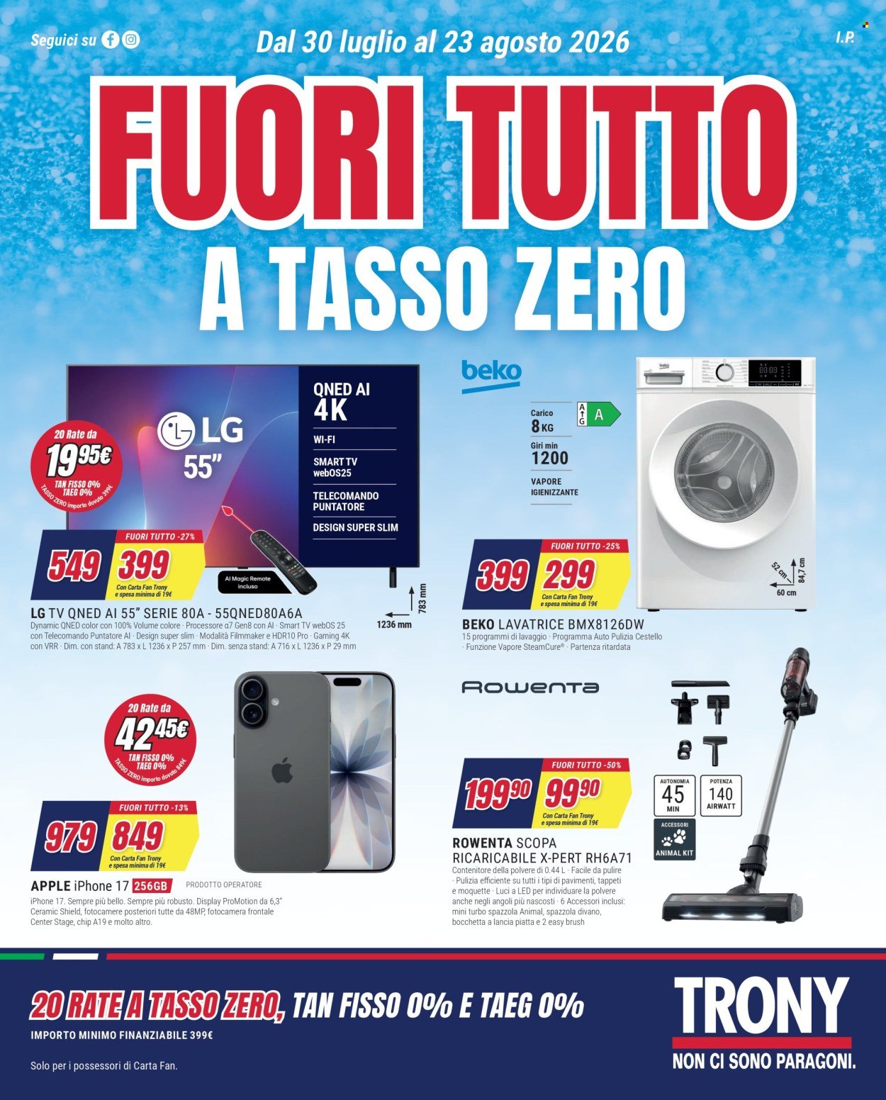 Volantino TRONY - Da giovedì 30 luglio 2026
