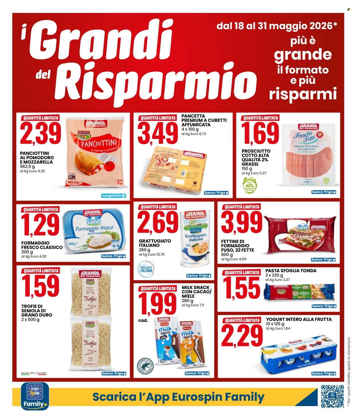 Volantino EUROSPIN - Da lunedì 18 2026 (2026-05-18 - 2026-05-31)