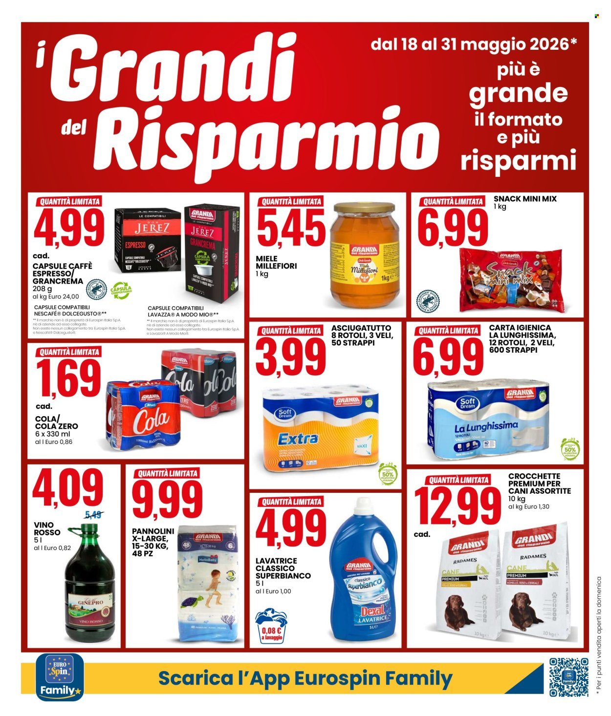 Volantino EUROSPIN - Da lunedì 18 2026 (2026-05-18 - 2026-05-31)