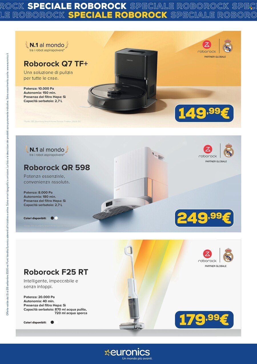 Volantino EURONICS - Speciale Roborock