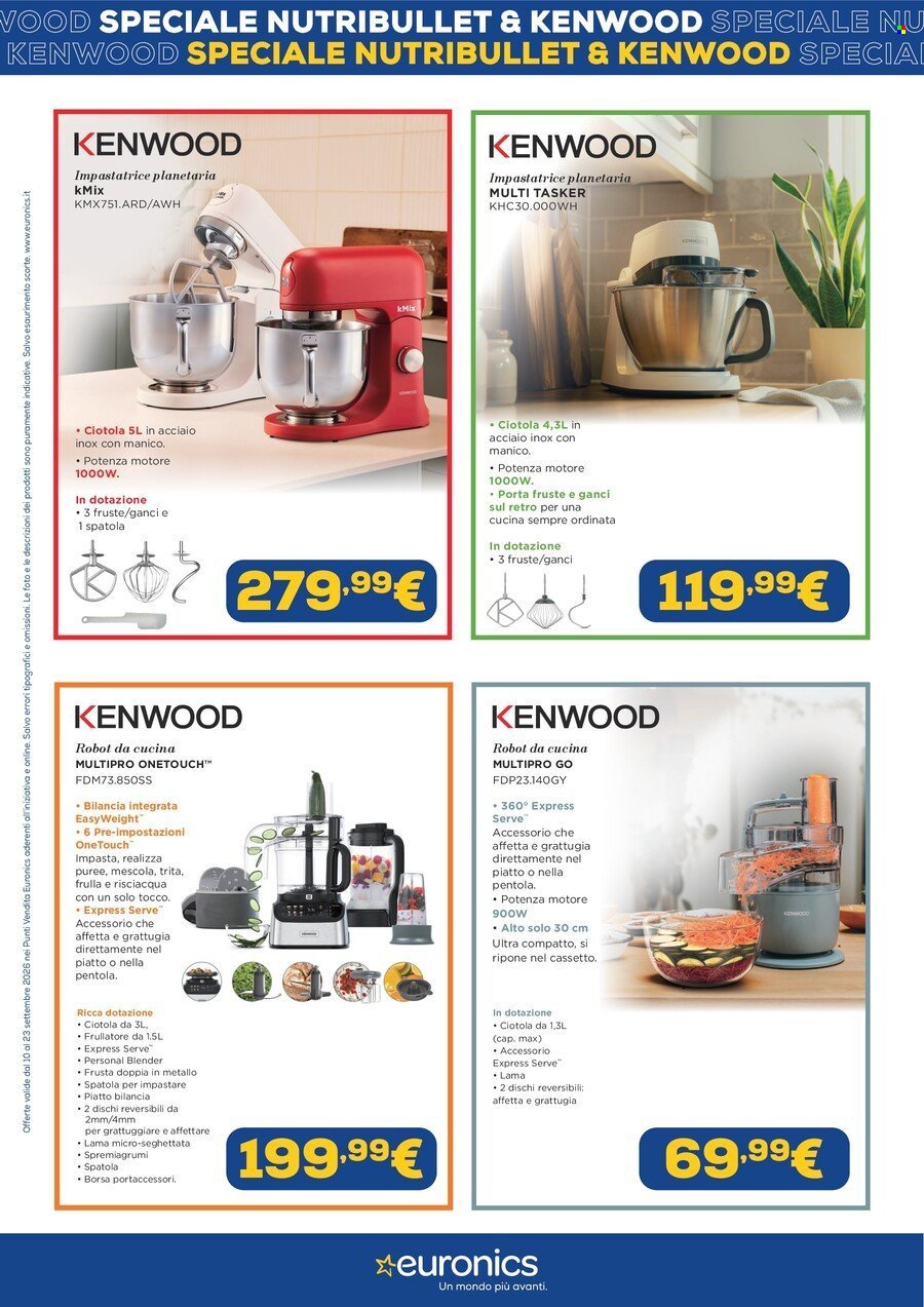 Volantino EURONICS - Speciale Kenwood