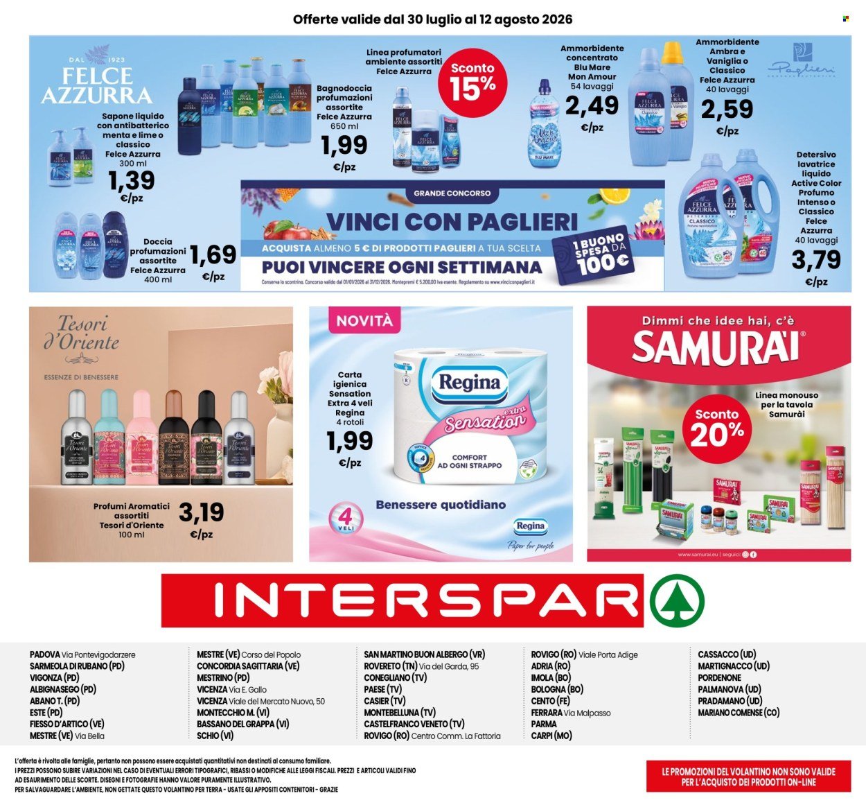 Volantino INTERSPAR - Super Offerte sulle Grandi Marche