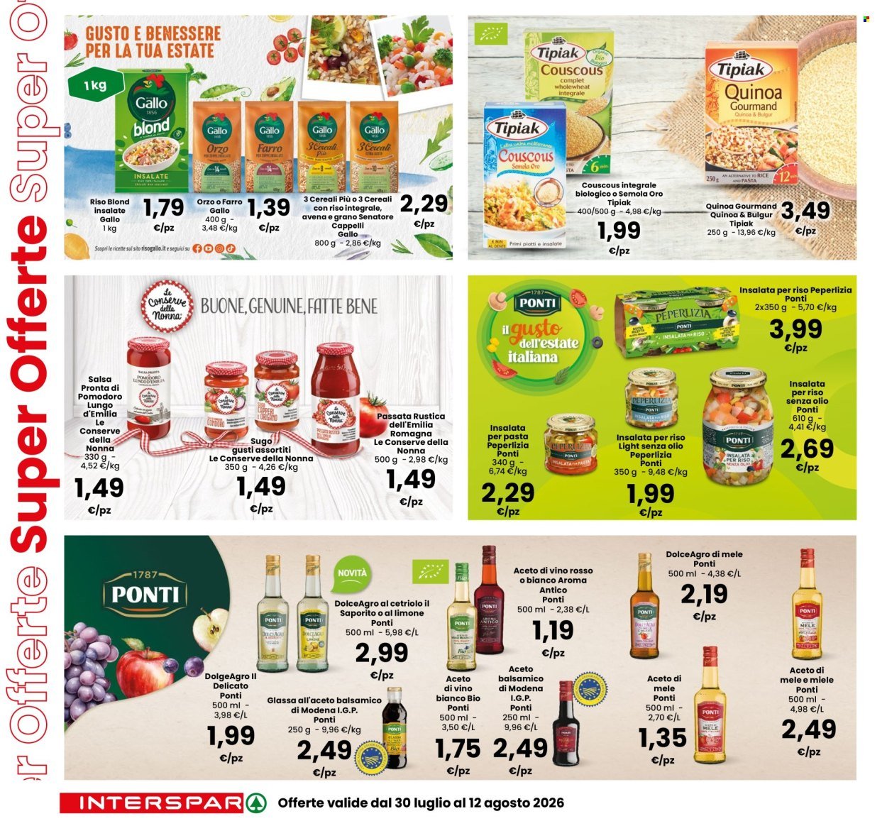 Volantino INTERSPAR - Super Offerte sulle Grandi Marche