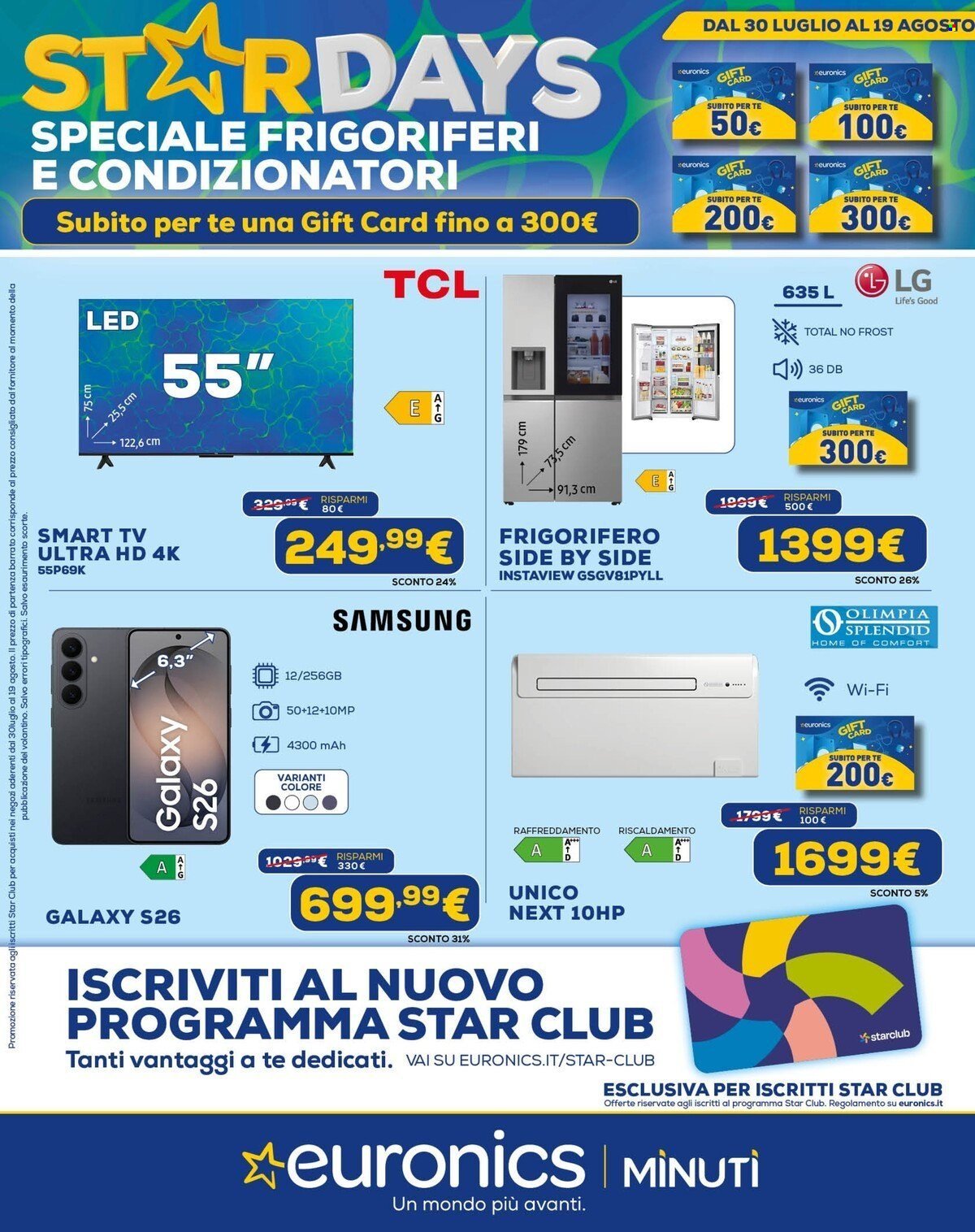 Volantino EURONICS - StarDays Speciale Gift Card