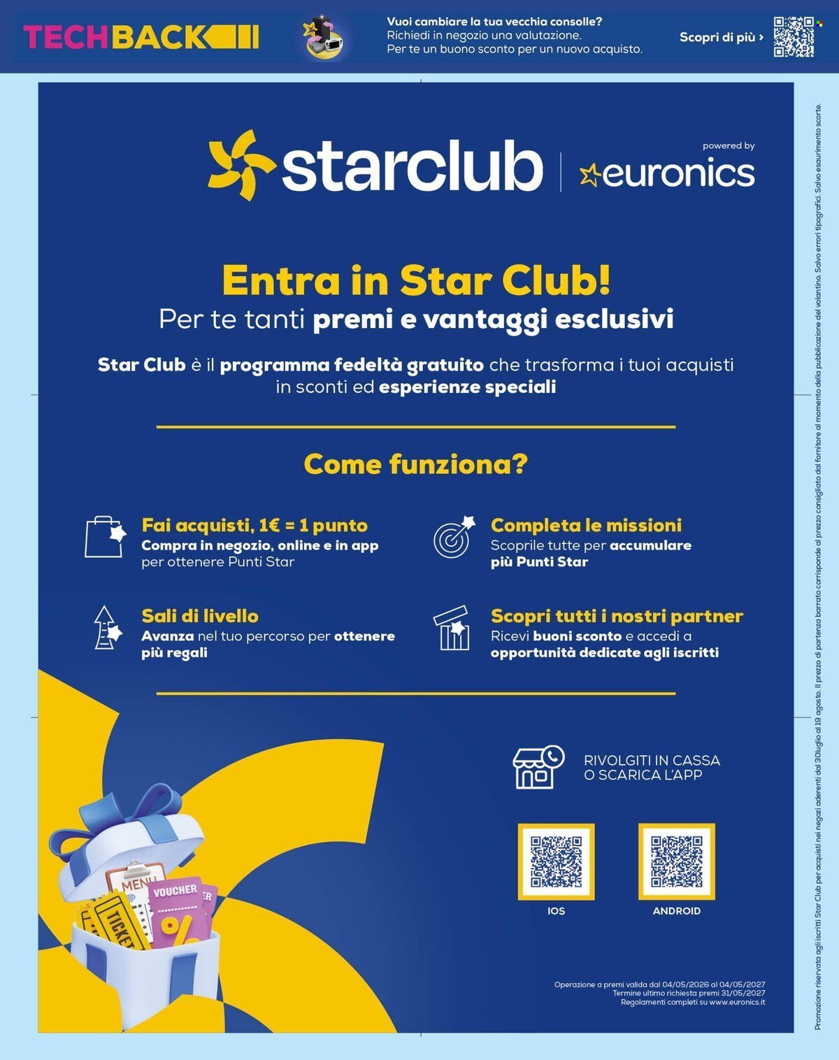 Volantino EURONICS - StarDays Speciale Gift Card