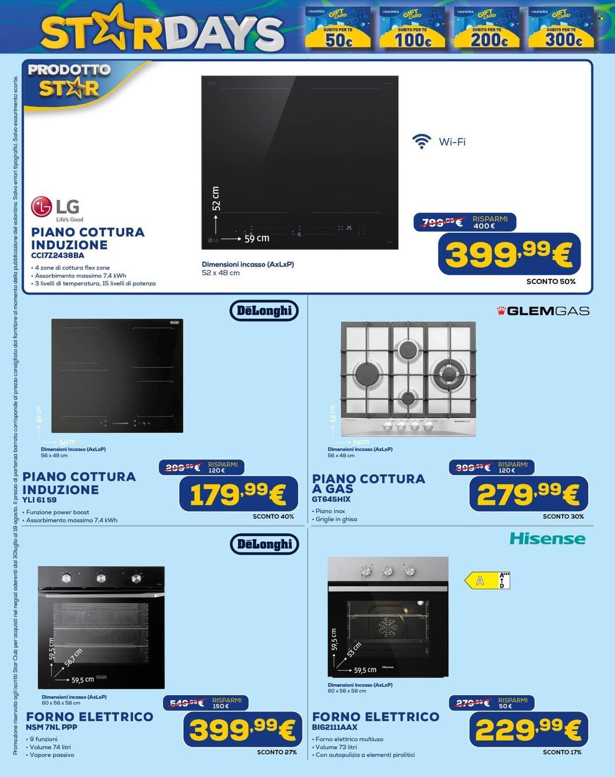 Volantino EURONICS - StarDays Speciale Gift Card