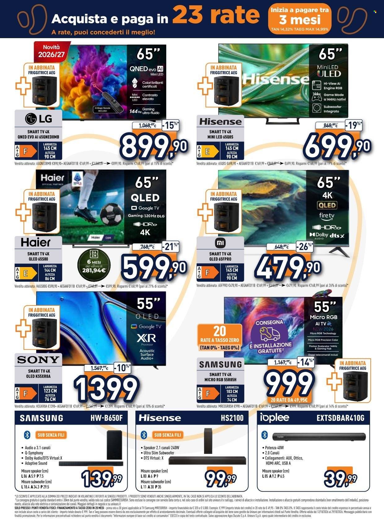 Volantino UNIEURO - Più gusto alle tue passioni