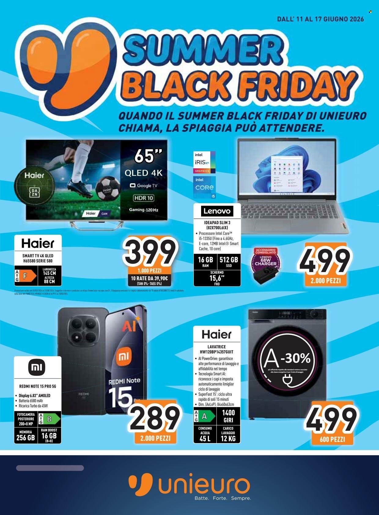 Volantino UNIEURO - Summer Black Friday