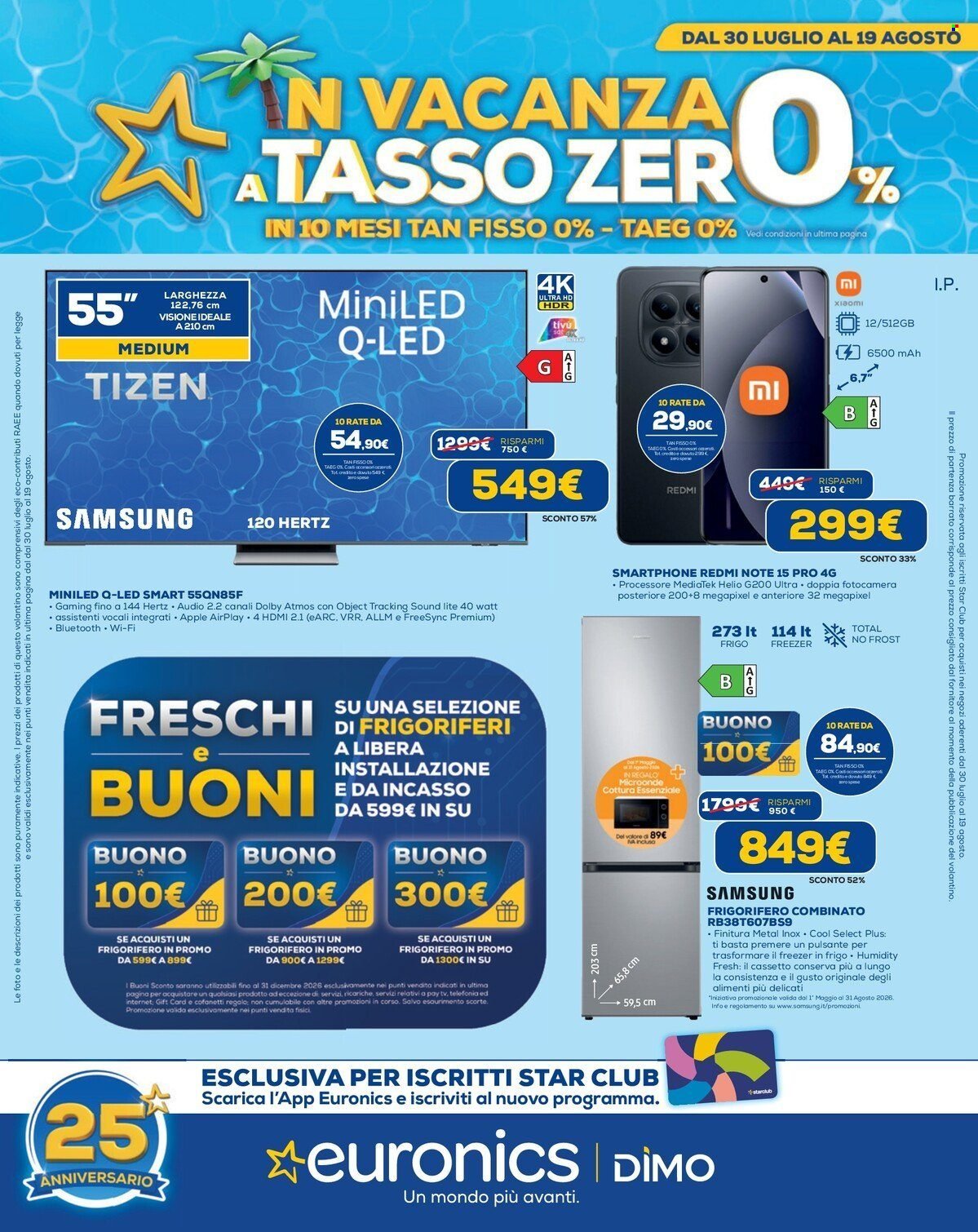Volantino EURONICS - In Vacanza a Tasso Zero