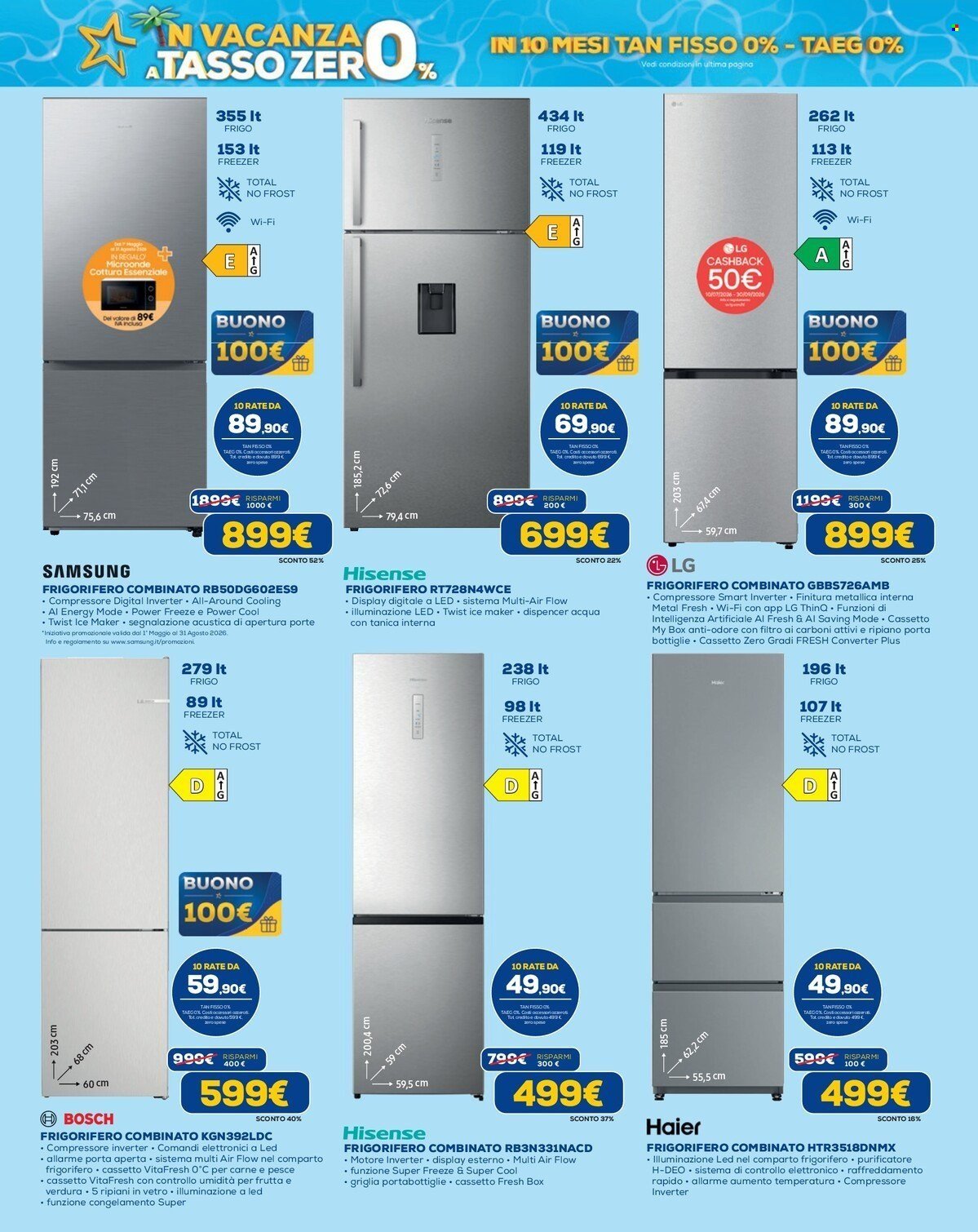 Volantino EURONICS - In Vacanza a Tasso Zero