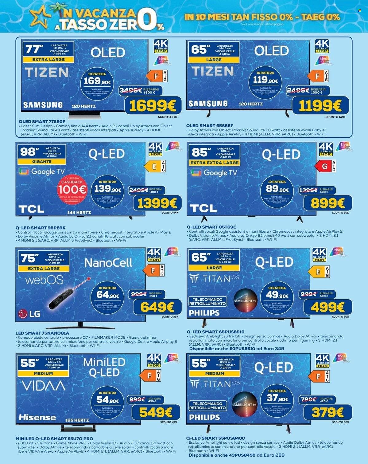 Volantino EURONICS - In Vacanza a Tasso Zero