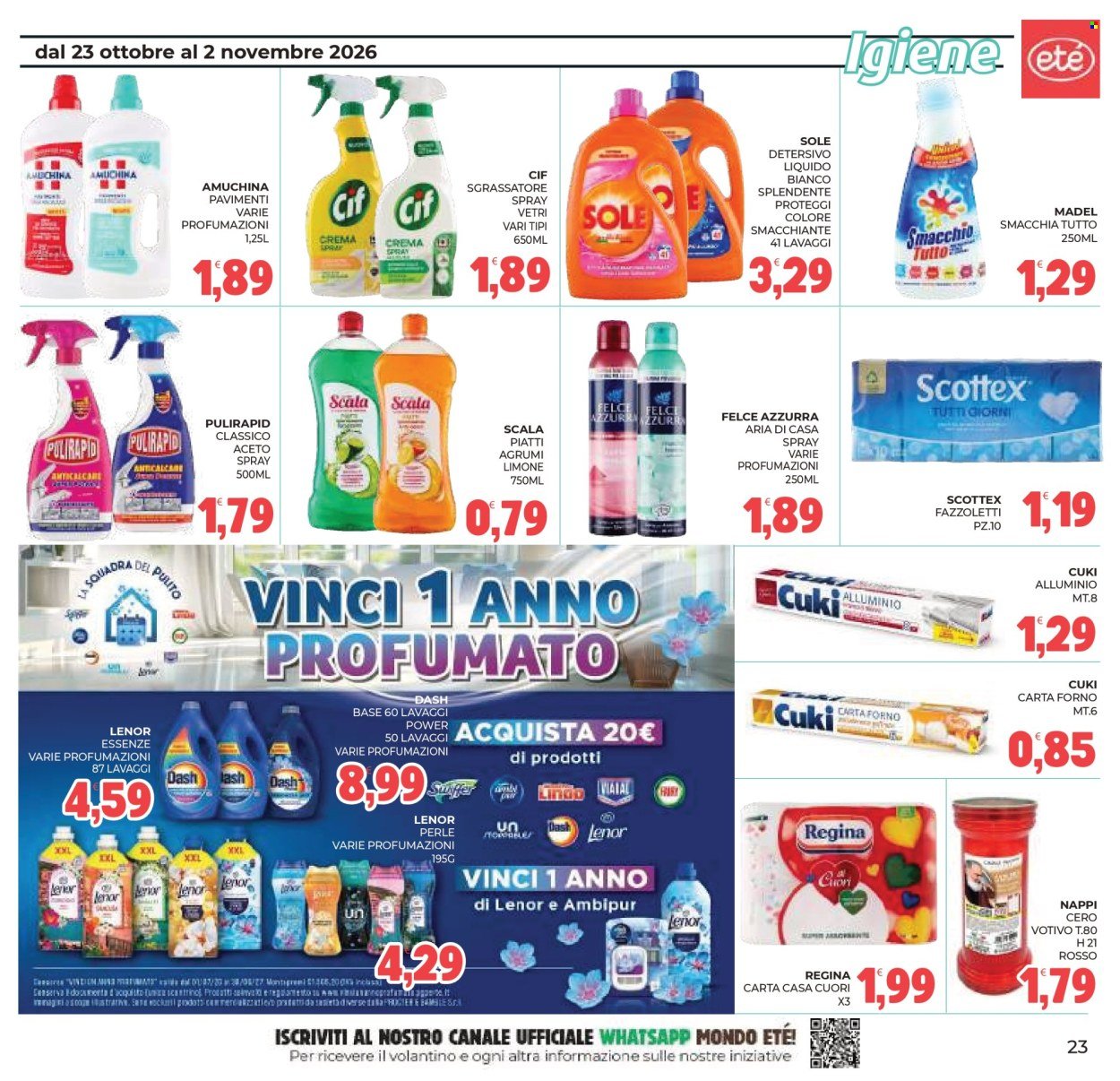 Volantino ETÉ - Da venerdì 23 ottobre 2026