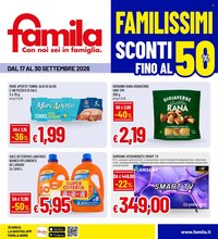 Volantino FAMILA - FAMILISSIMI - SCONTI FINO AL 50%