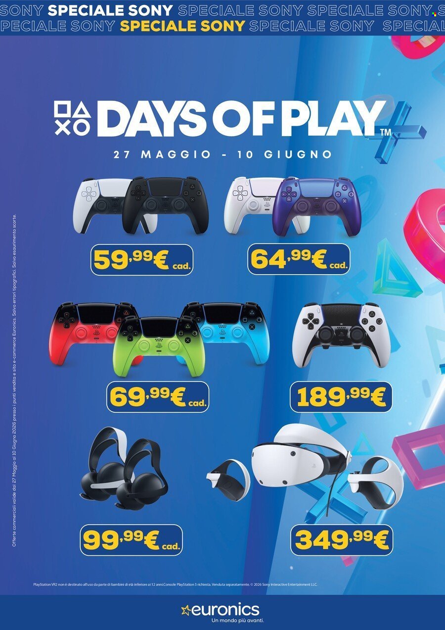 Volantino EURONICS - Speciale Sony