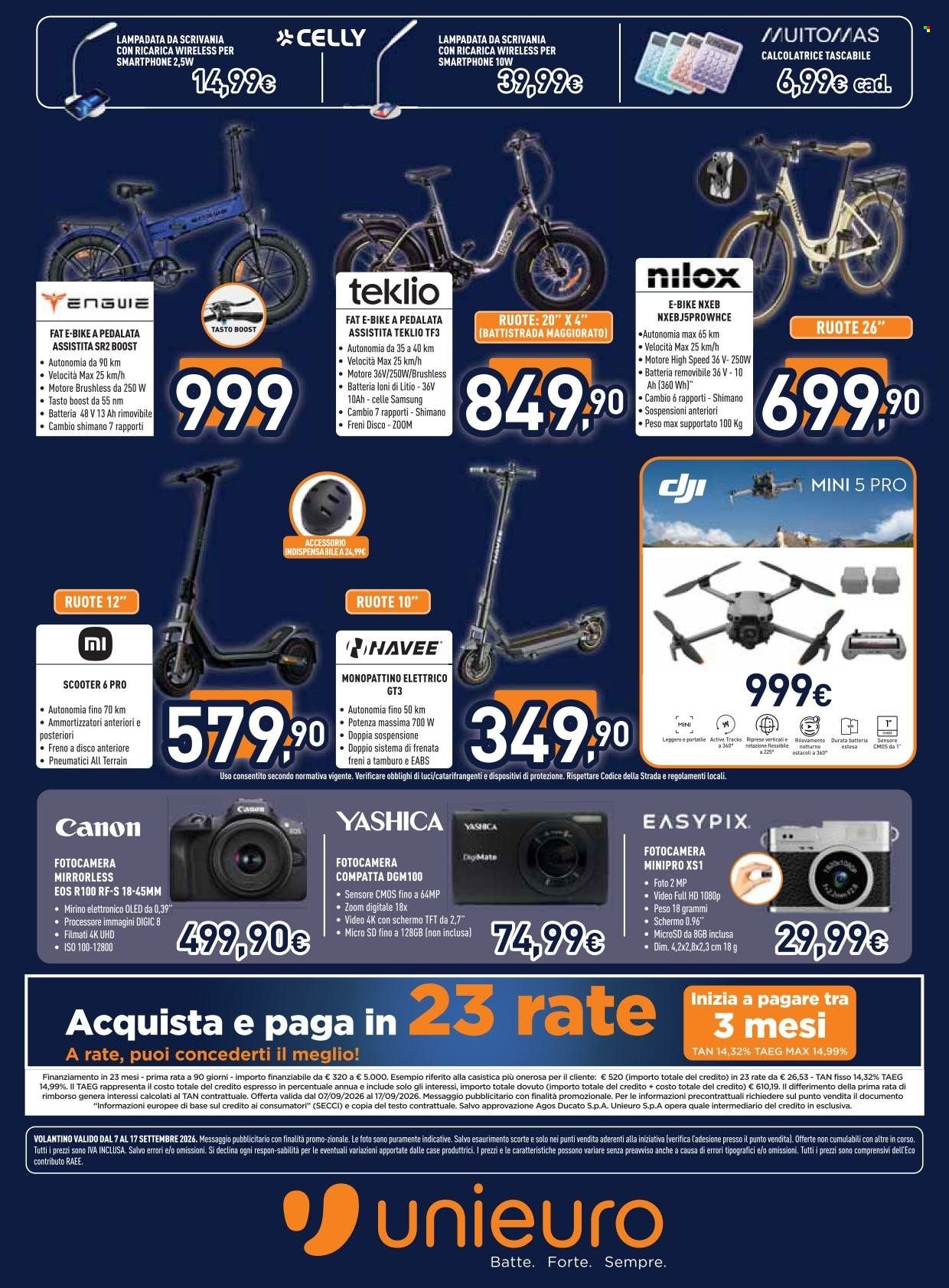 Volantino UNIEURO - Settembre ti sorprende