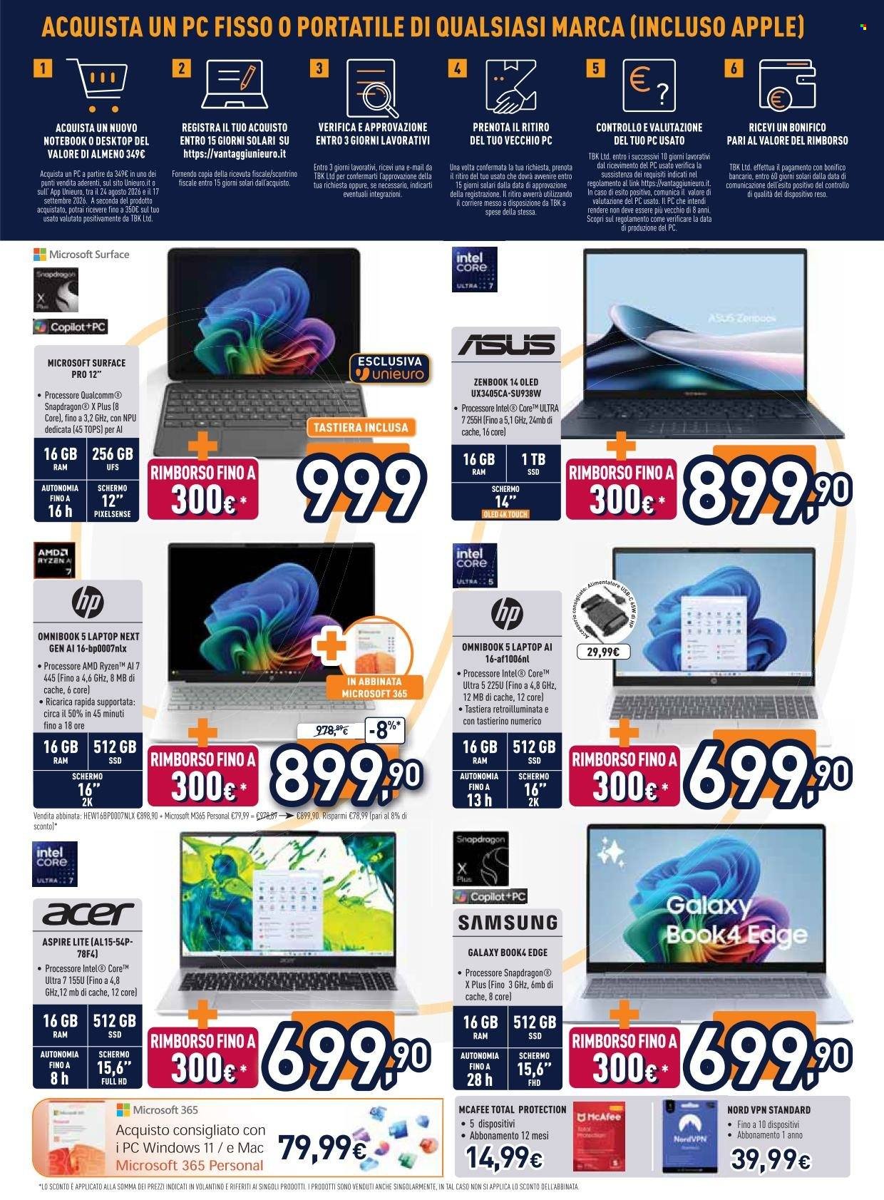 Volantino UNIEURO - Settembre ti sorprende
