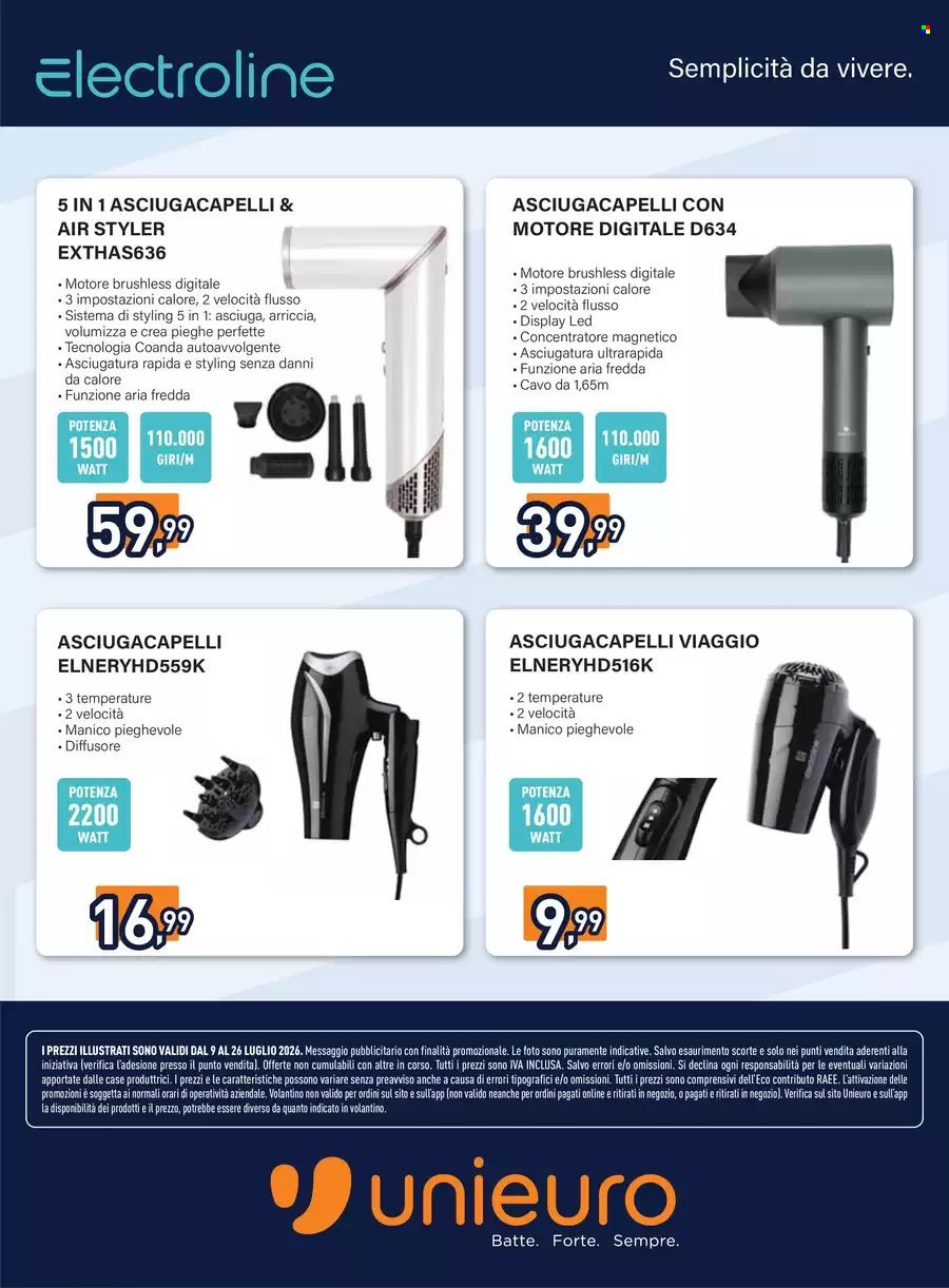 Volantino UNIEURO - Speciale Cura della persona