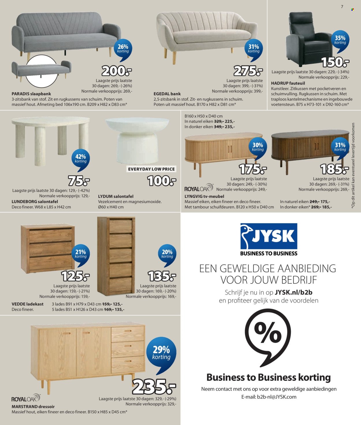 JYSK folder - Aanbieding van de week