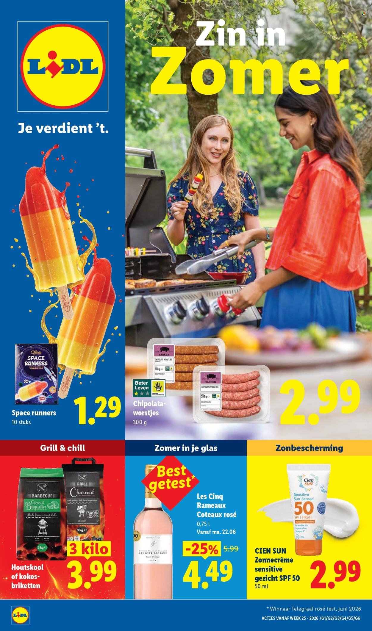 LIDL folder - Zon, BBQ, IJs & Rosé - Zin in Zomer