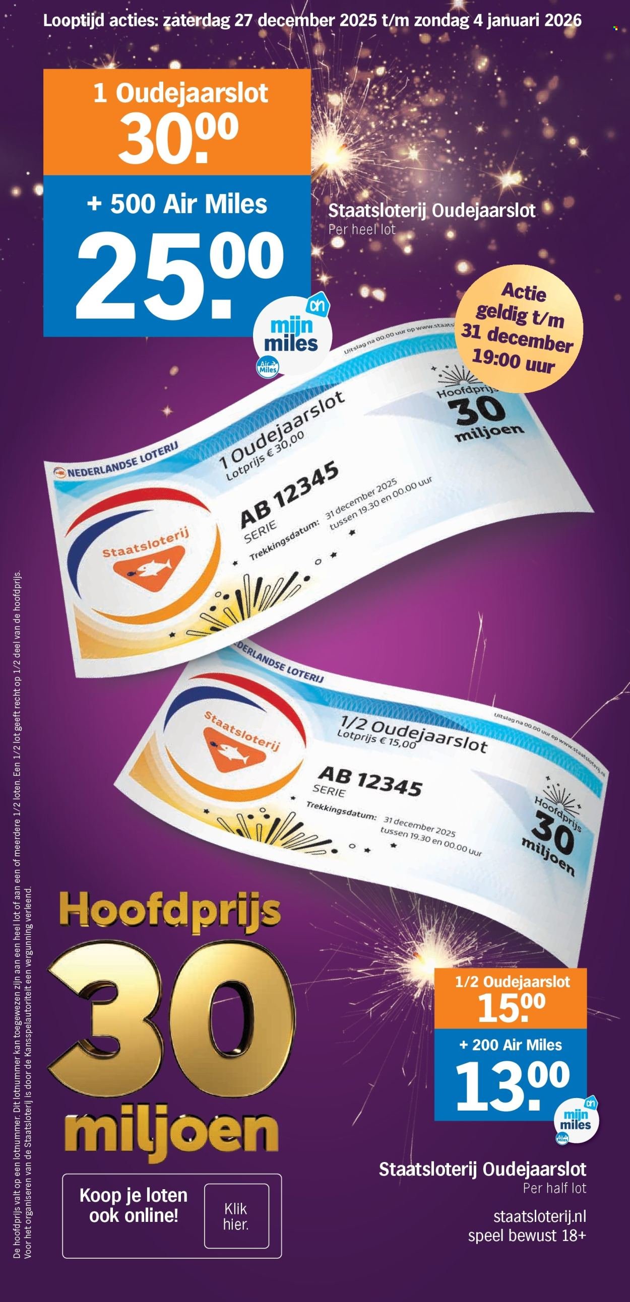 ALBERT HEIJN folder - Van zaterdag 27 december 2025