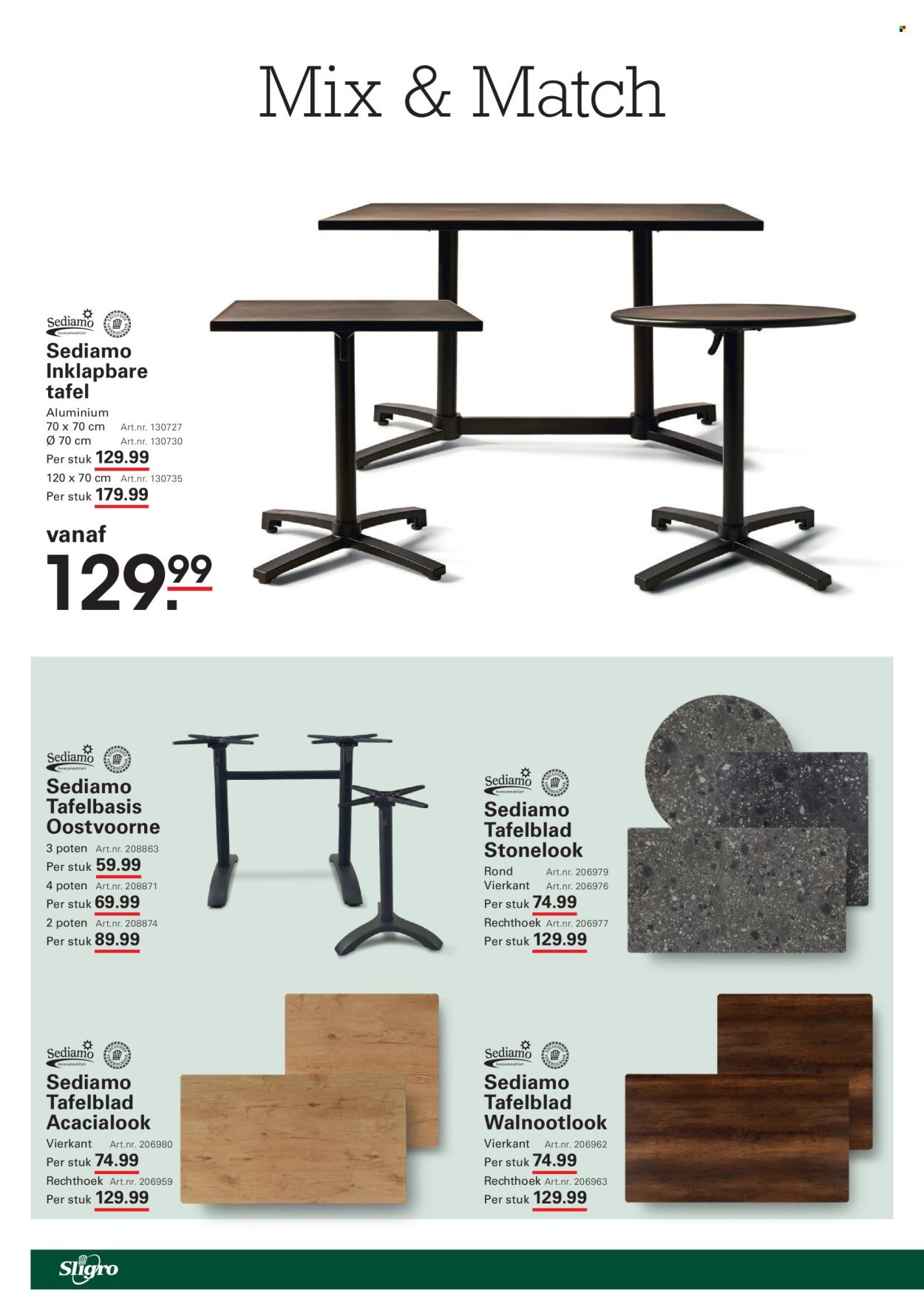 SLIGRO folder - Terras special