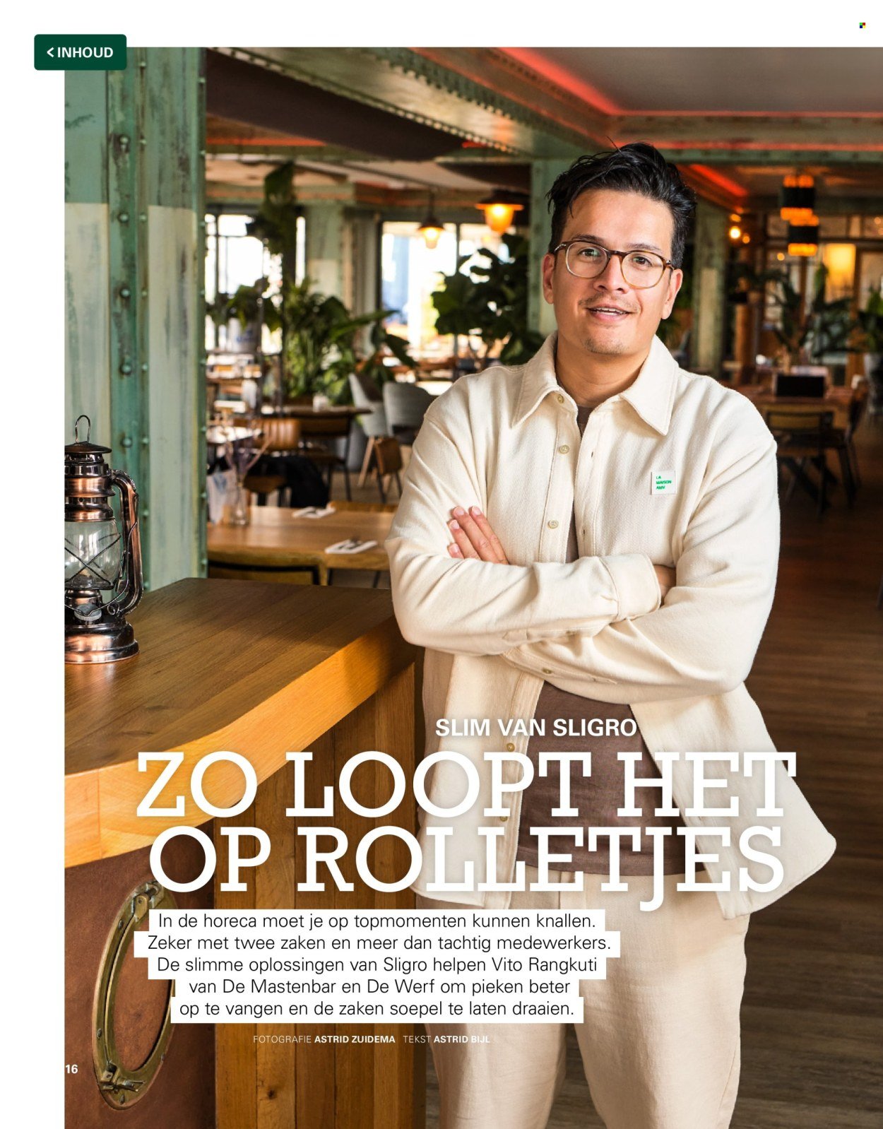 SLIGRO folder - ´T NIEUWE VAKWERK