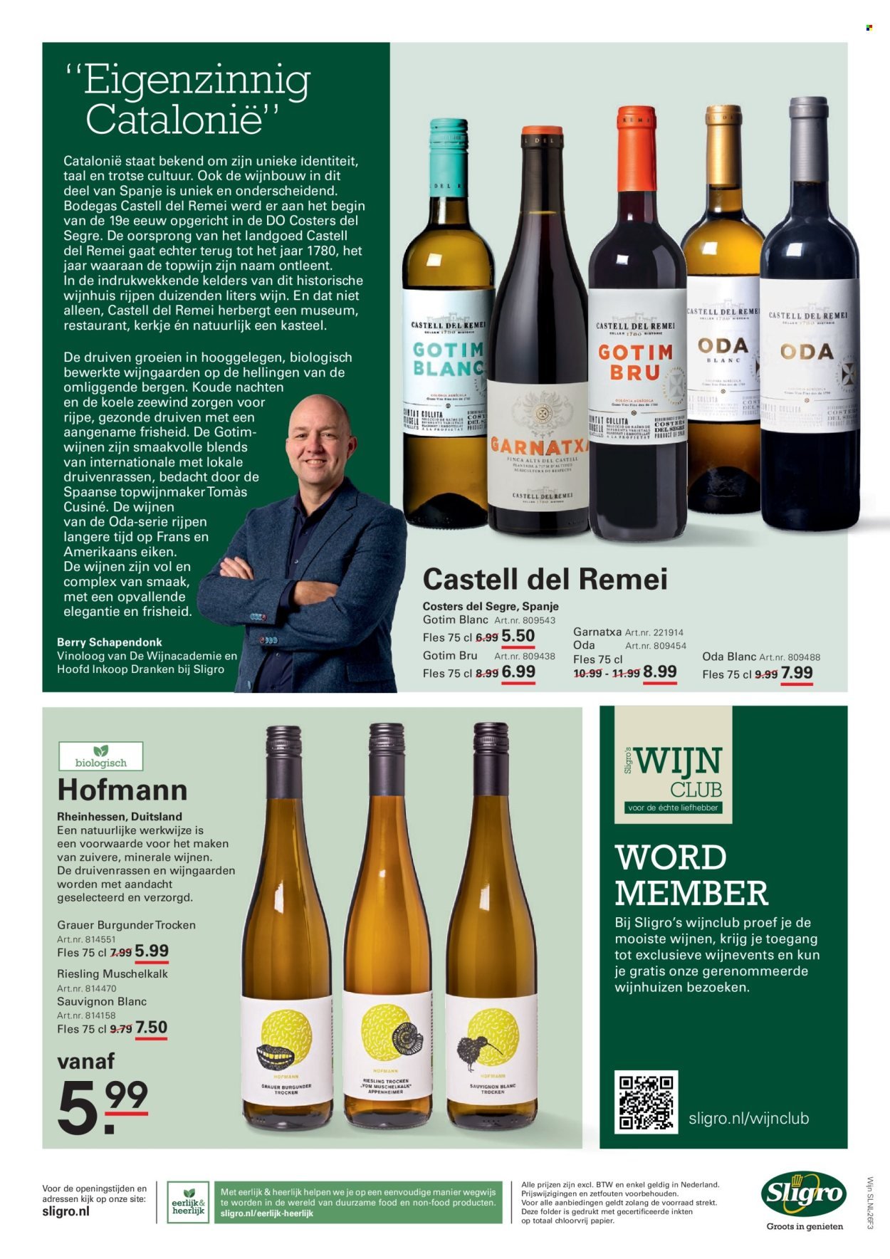 SLIGRO folder - Wijn