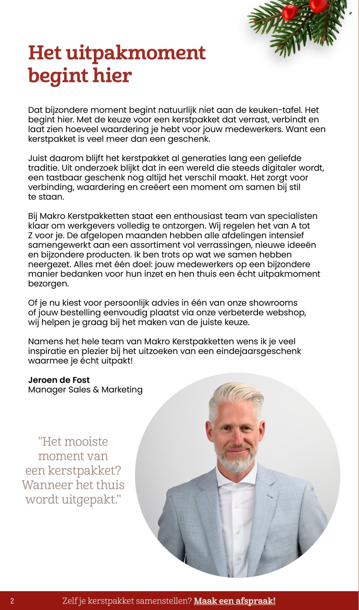 MAKRO folder - Kerstpaketten catalogus