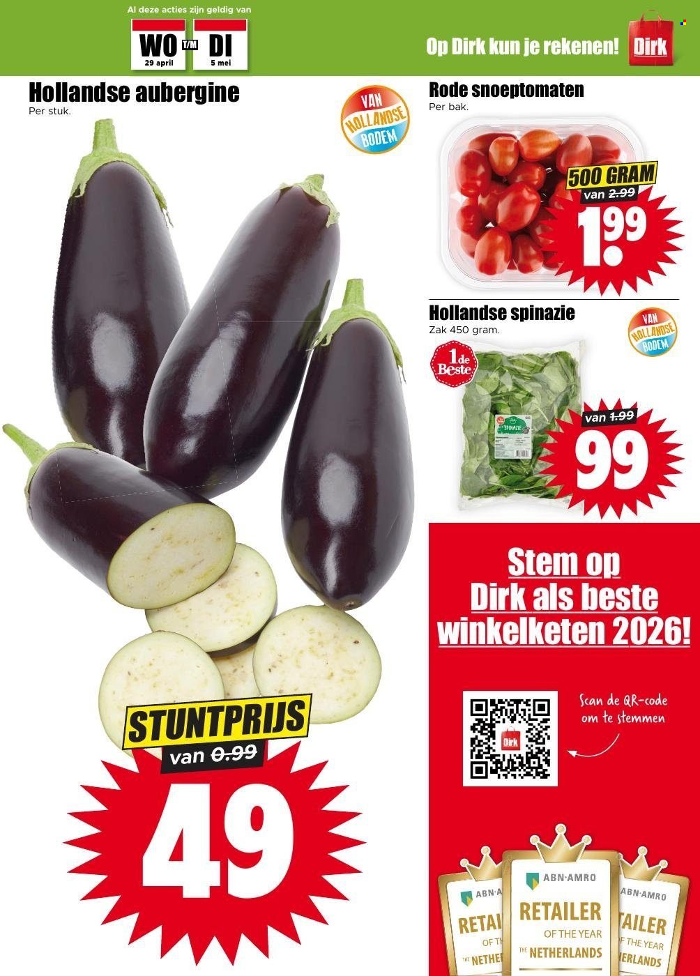 DIRK folder - Van woensdag 29 april 2026