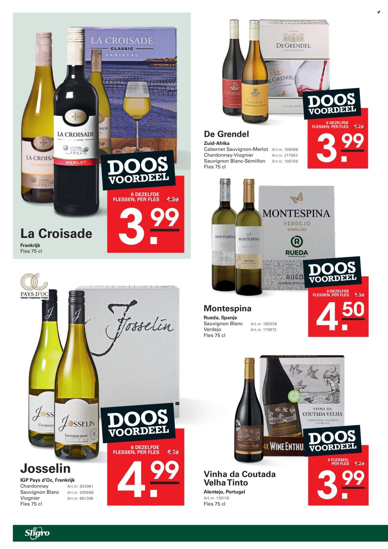 SLIGRO folder - Wijn