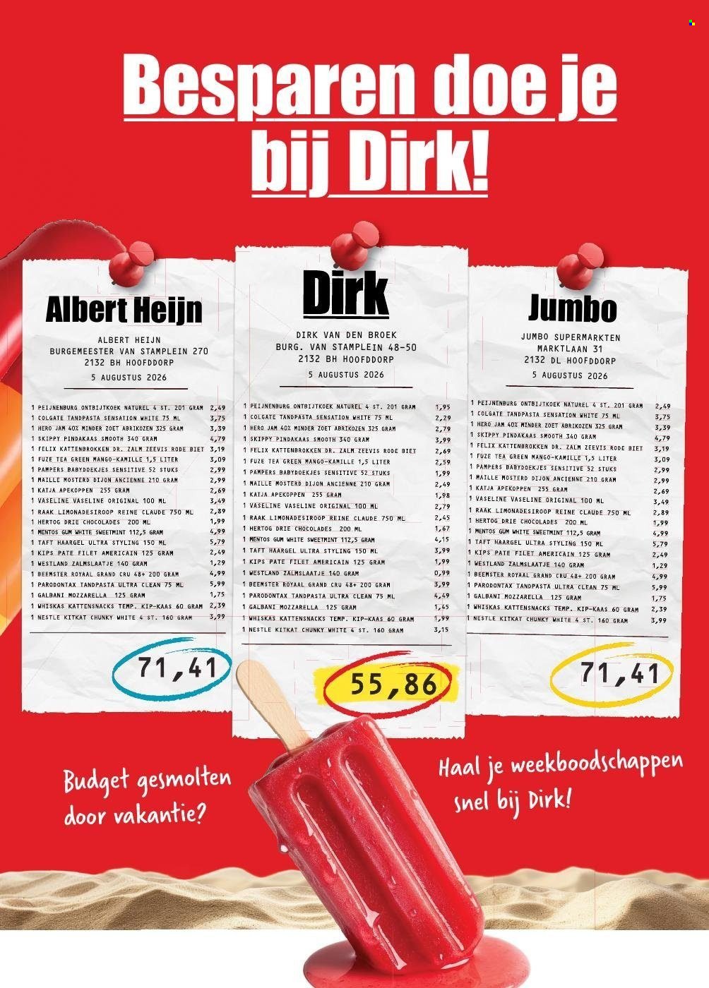 DIRK folder - Van woensdag 26 augustus 2026