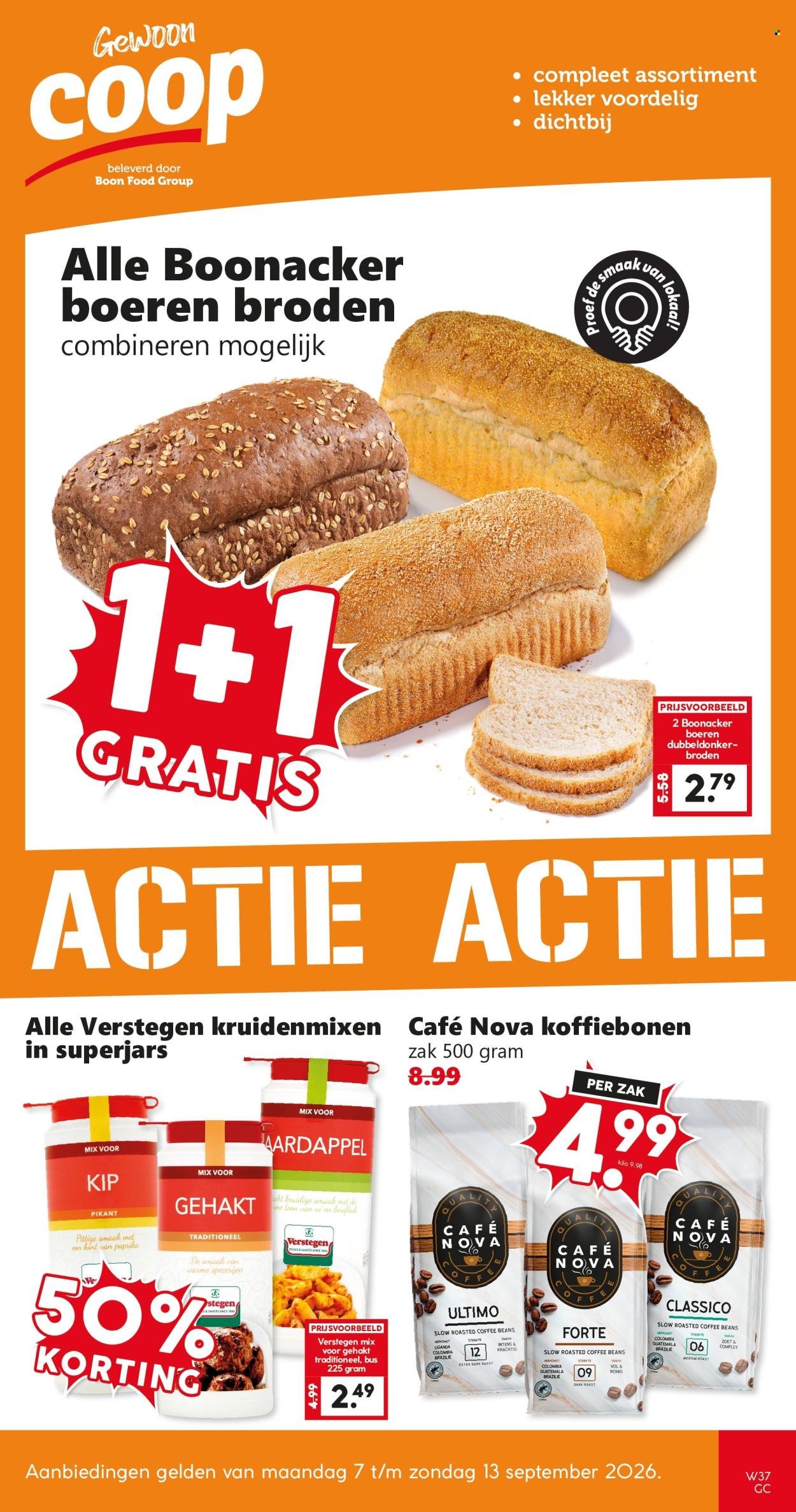 COOP folder - Van maandag 7 september 2026