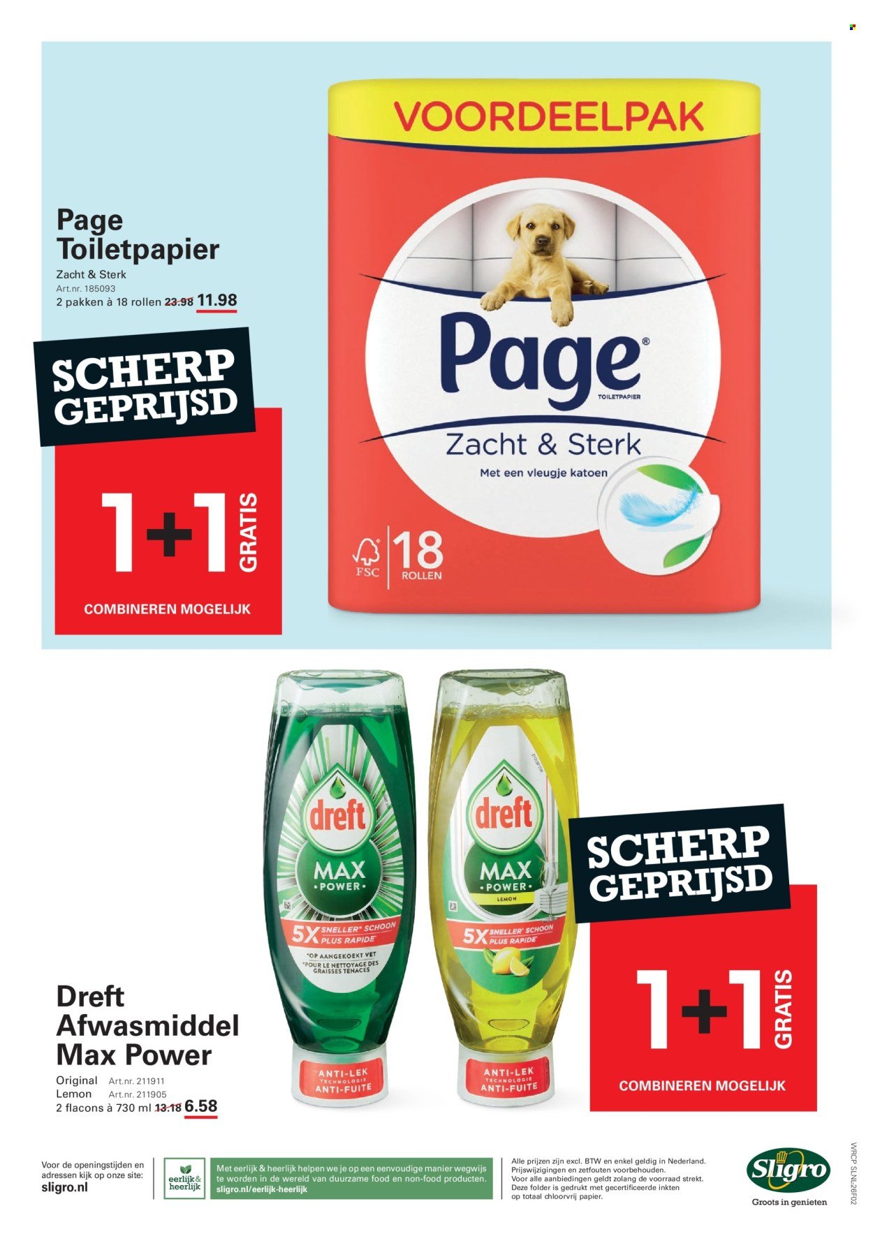 SLIGRO folder - Schoon & Fris