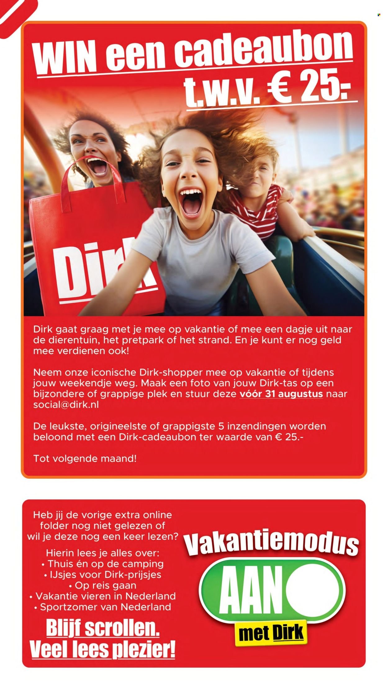 DIRK folder - Bekijk de extra online (2025-08-01 - 2025-08-31)
