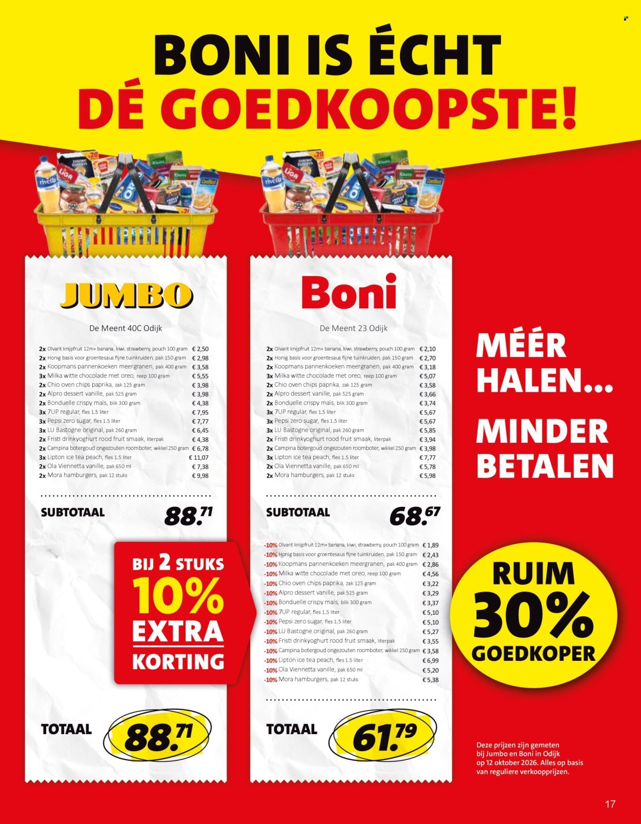 BONI folder - Van maandag 26 oktober 2026
