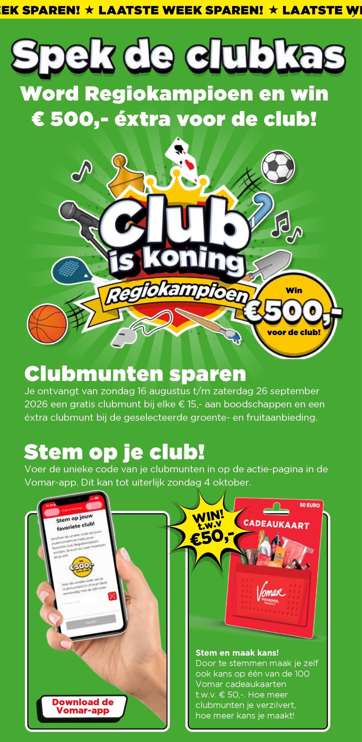 VOMAR folder - Van donderdag 24 september 2026