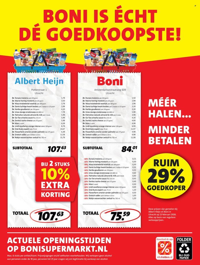 BONI folder - Van maandag 9 maart 2026