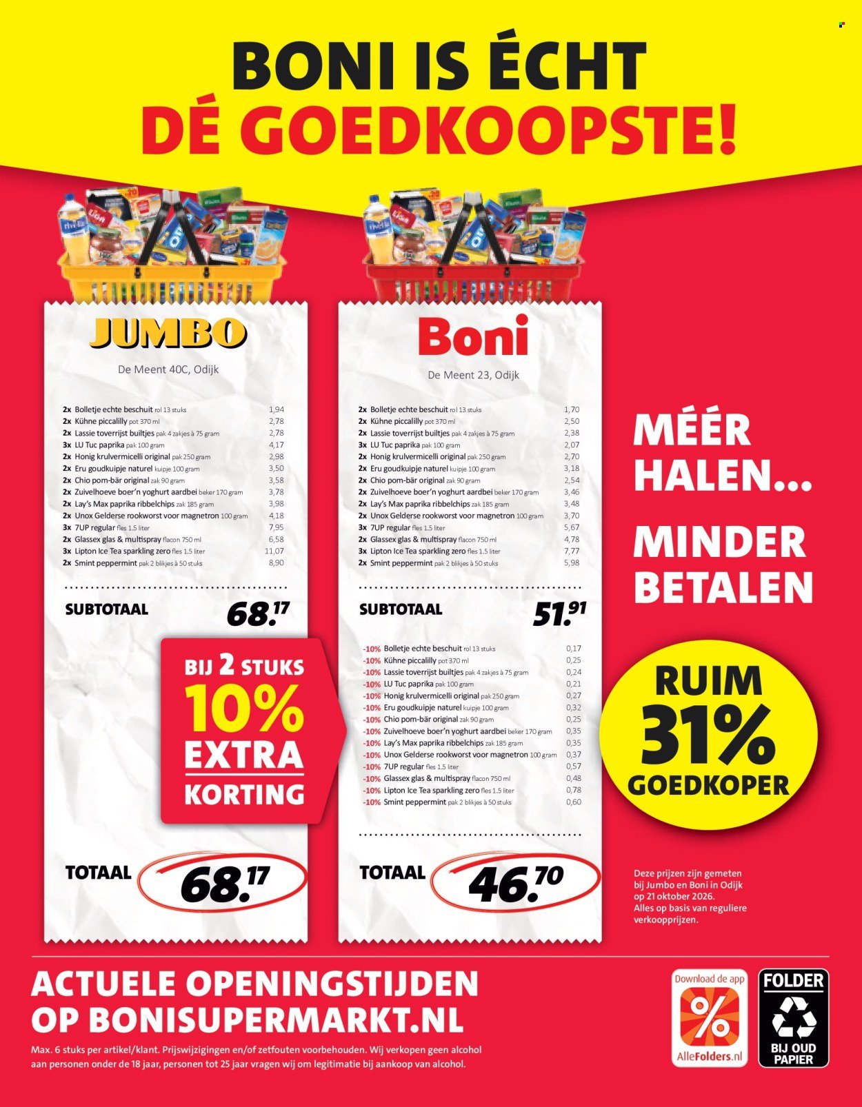 BONI folder - Van maandag 2 november 2026