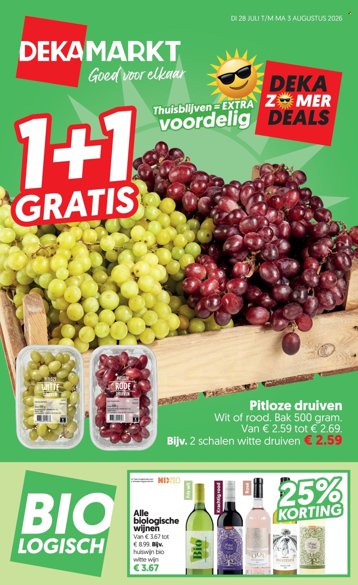 DEKAMARKT folder - Van dinsdag 28 juli 2026