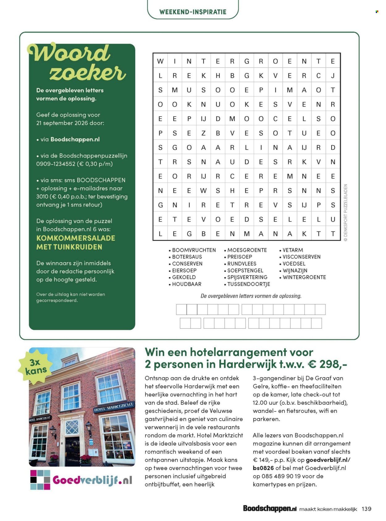 BONI folder - Van dinsdag 1 september 2026