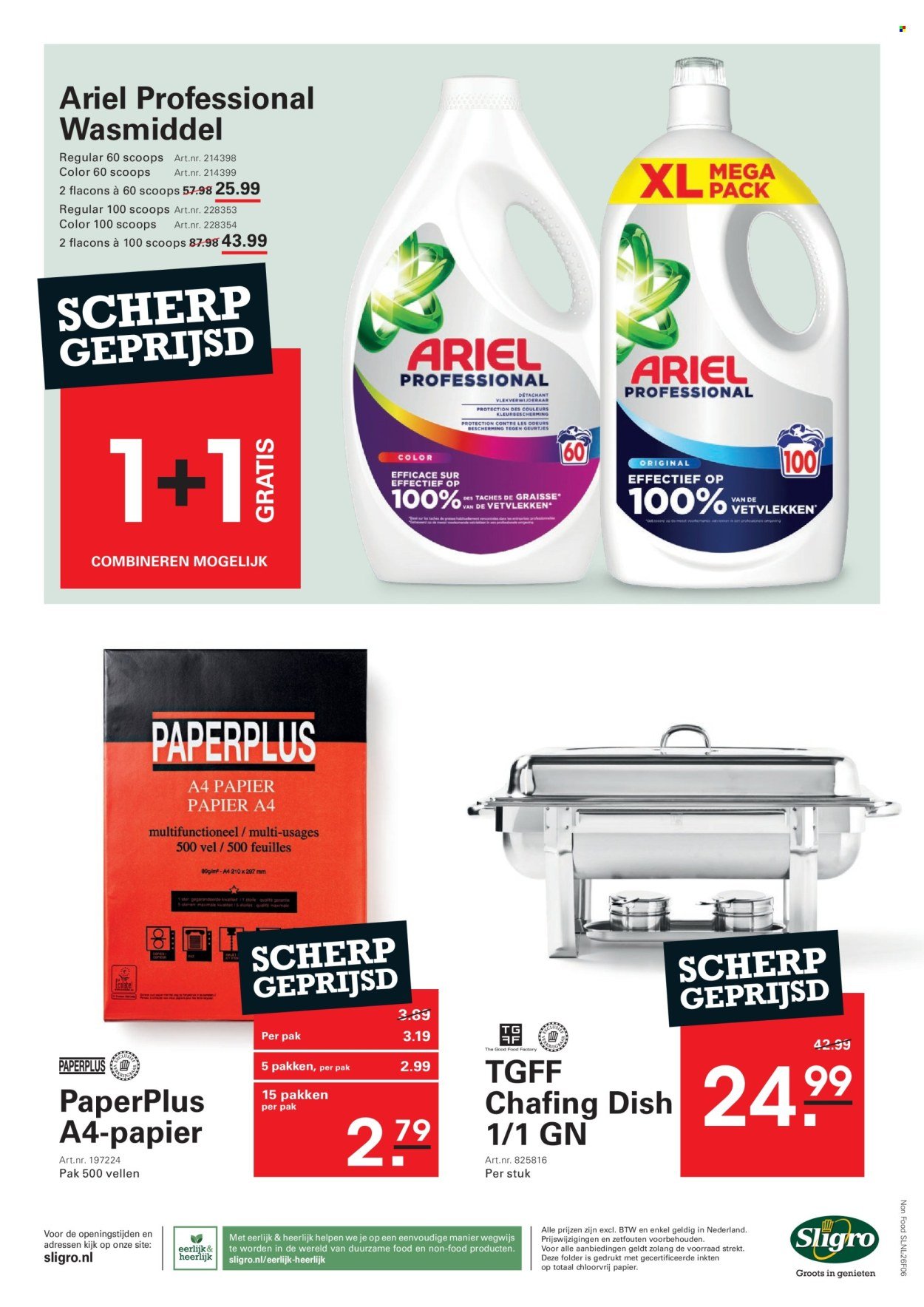 SLIGRO folder - Spaarfolder
