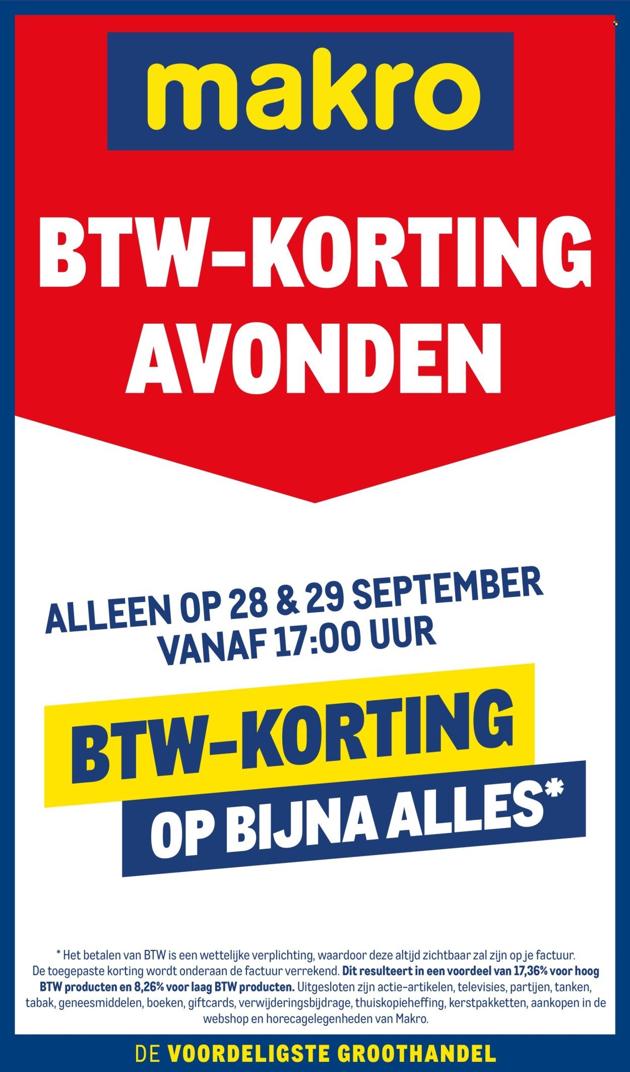 MAKRO folder - BTW-kortingavonden