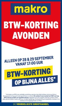 MAKRO folder - BTW-kortingavonden