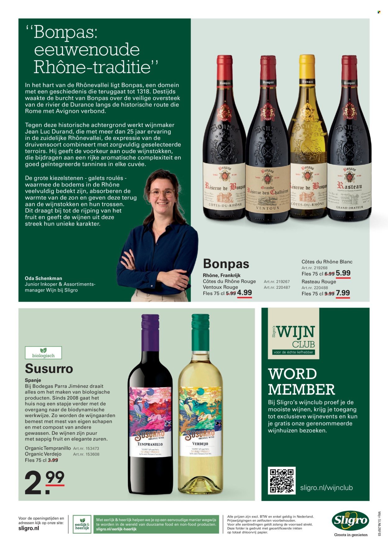 SLIGRO folder - Wijn