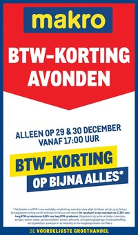 MAKRO folder - BTW-korting avond