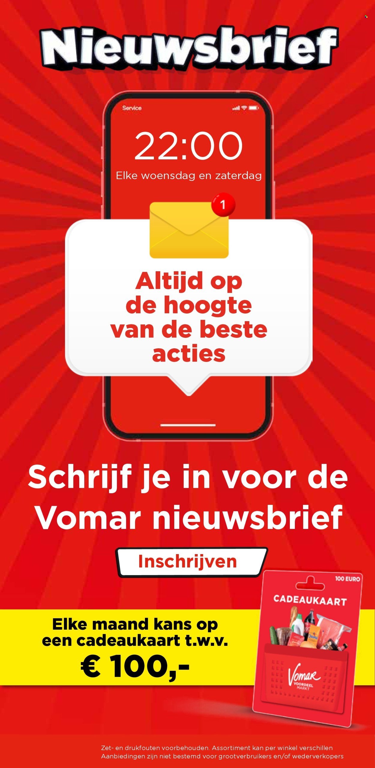VOMAR folder - Van zondag 18 oktober 2026