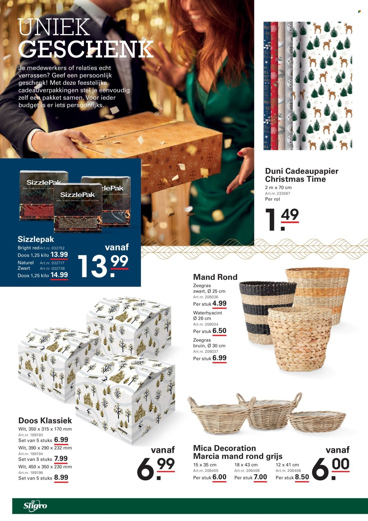 SLIGRO folder - Kerstgeschenkspecial
